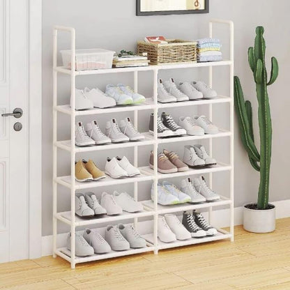 Metal double row shoe rack - 5 layer