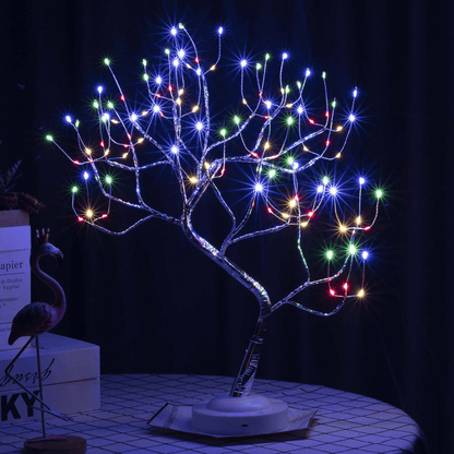 Fairy sparkly diy tree lamp with remote control