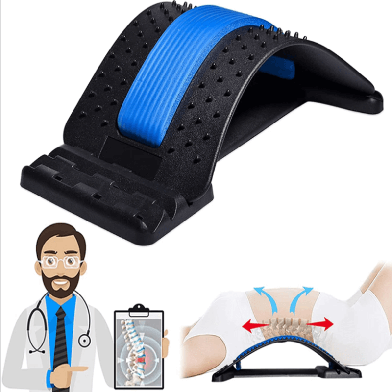 Back massager stretcher spine deck