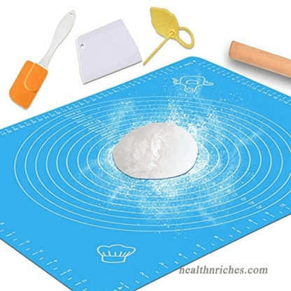 Silicone baking mat with measurements cooking