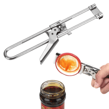 Adjustable multifunctional stainless steel can opener