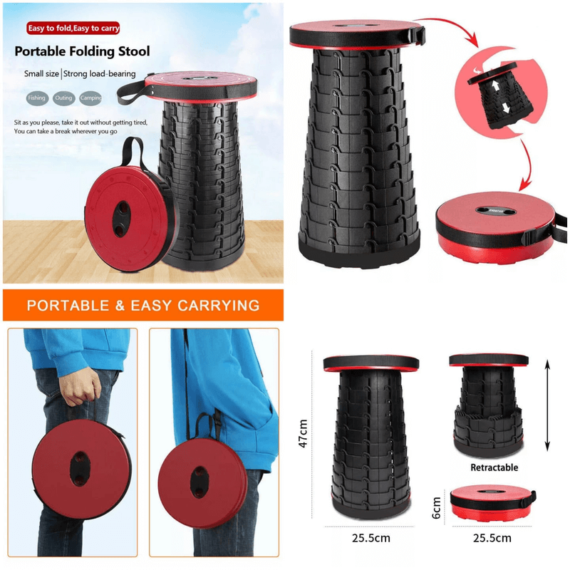 Portable folding stool