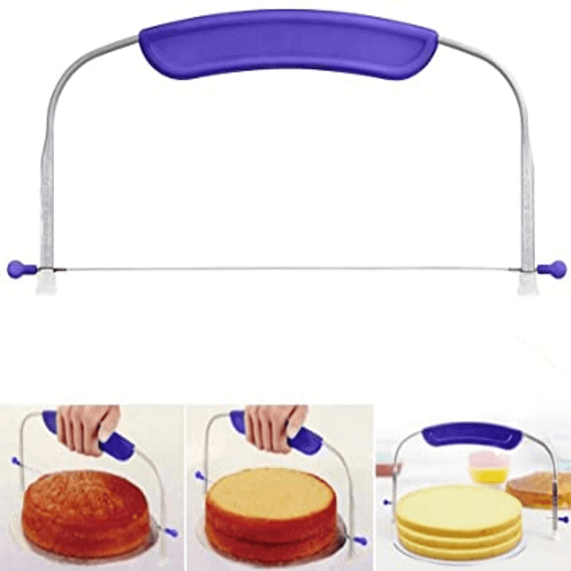 Adjustable wire cake layer slicer stainless steel