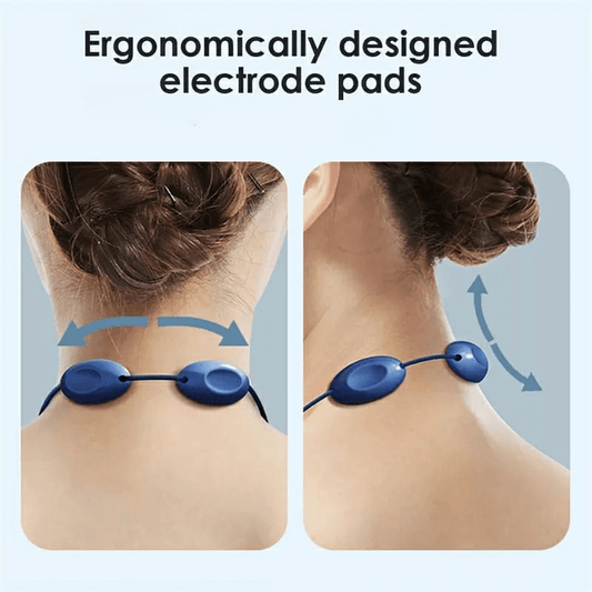 Smart neck massager ems pulse heating pendant