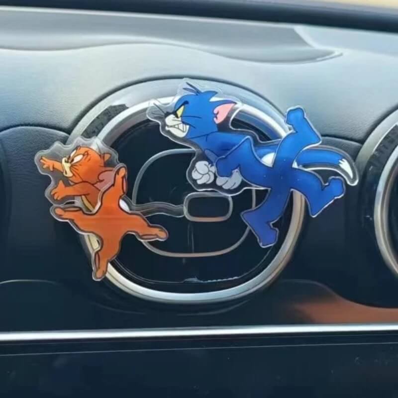 Tom and jerry chase car vent spinners airfreshner