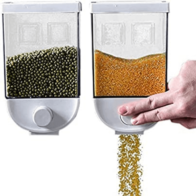 Kitchen food storage container cereal dispenser