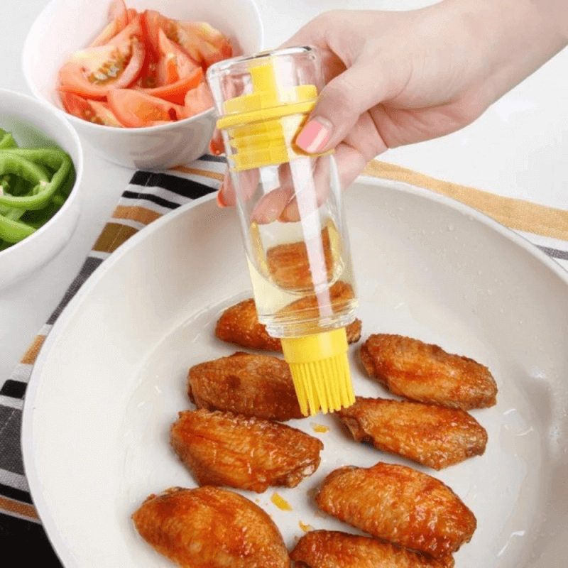 Silicone oil brush bottle