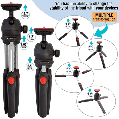 Neepho np-888 extendable mobile phone camera tripod with holder