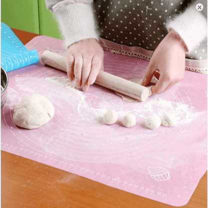 Silicone baking mat with measurements cooking