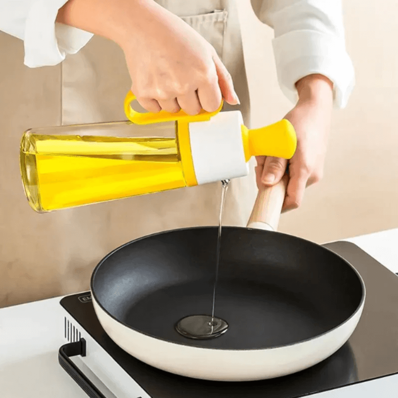 Seasoning oil bottle with silicon brush 630ml