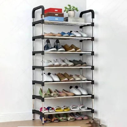 7 layer steel shoe rack organizer