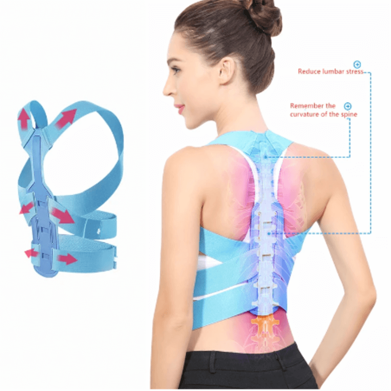 Brace support belt adjustable back posture corrector