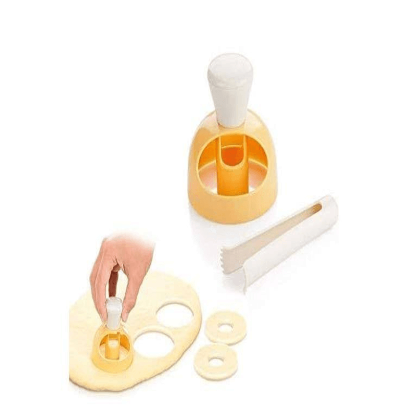 Donut cake mold with dipping plier