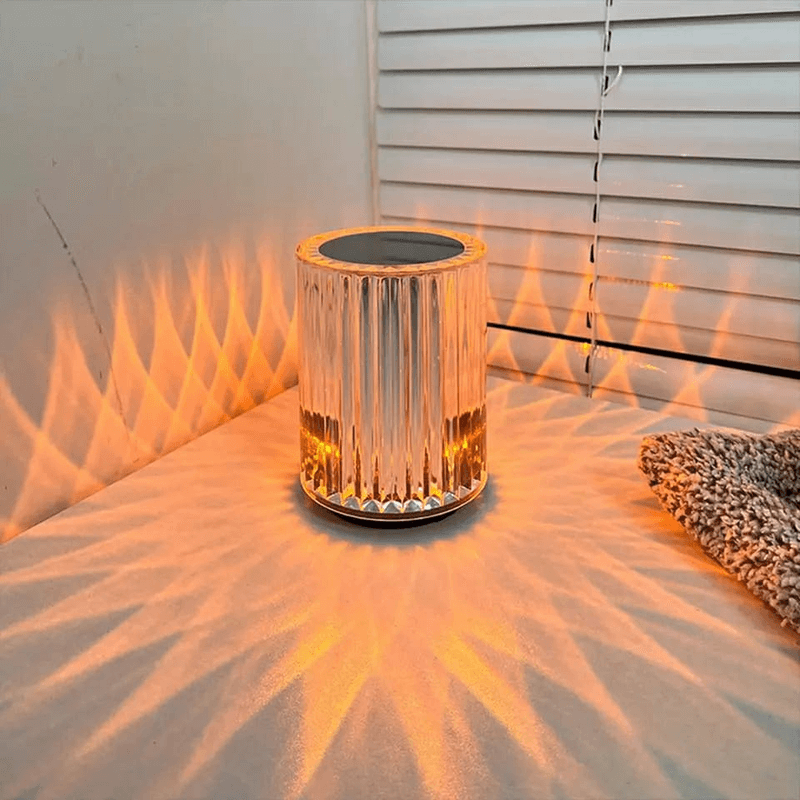 Rose crystal table lamp