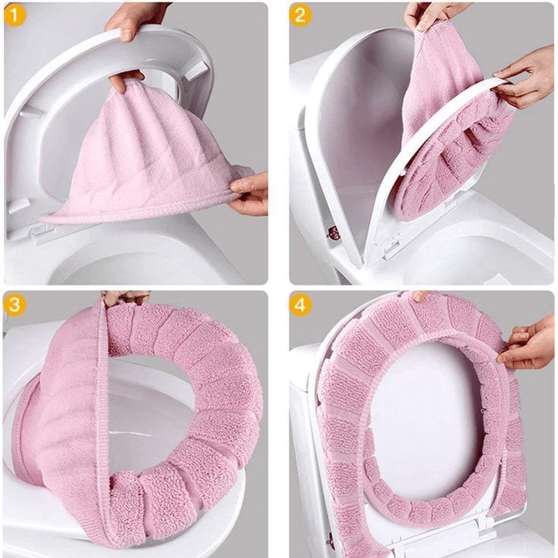 Cloth toilet seat cover pads