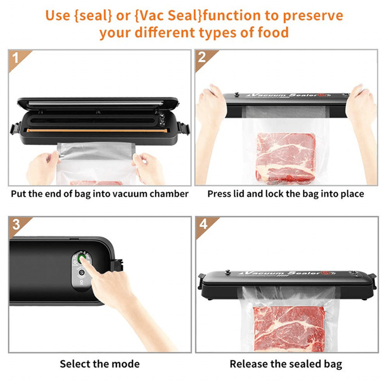 Food saver vacuum sealer-electric