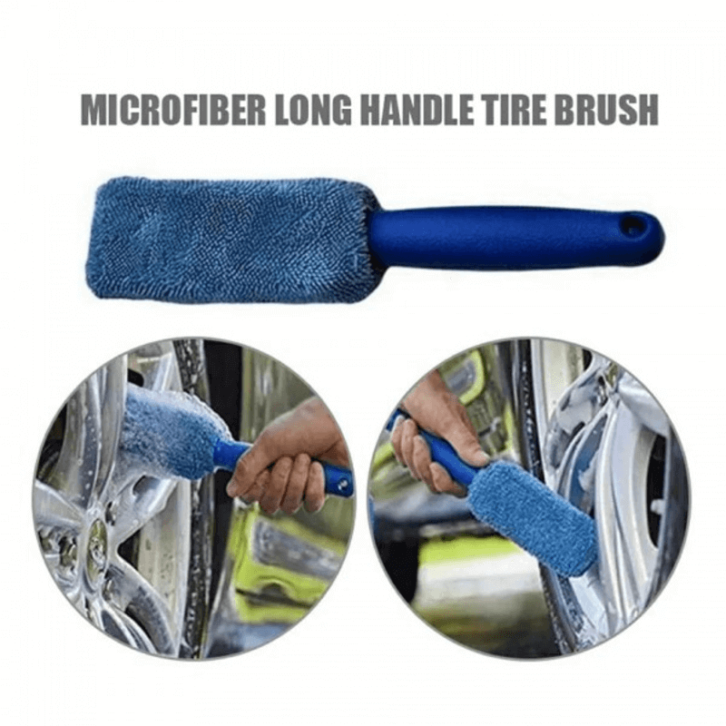 Cleaning brush for car rims