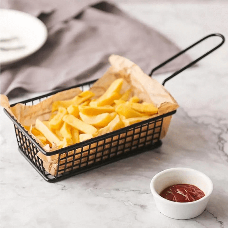 Rectangle iron fries bucket