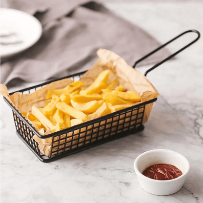 Rectangle iron fries bucket