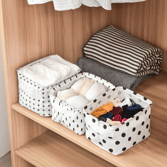 Mini oxford foldable organizer basket