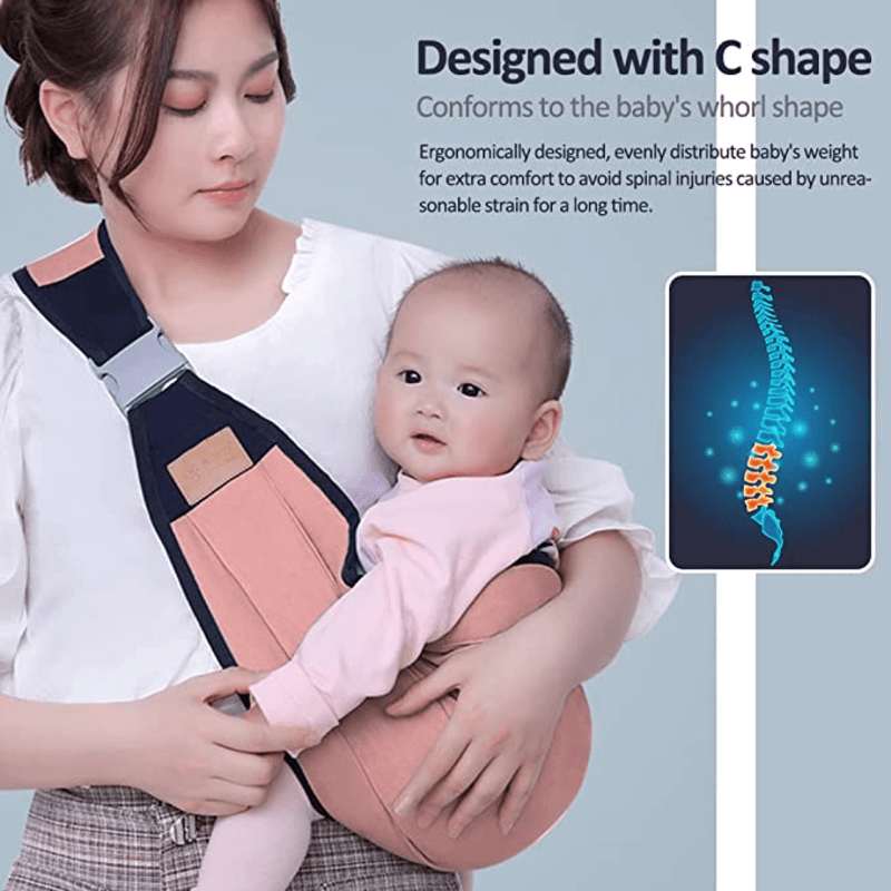 Ergonomic baby carrier sling wrap