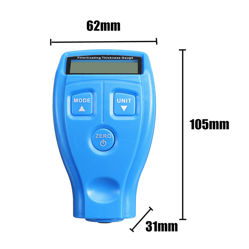 Auto car paint coating measuring gauge meter 