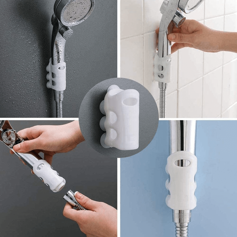 4 pcs movable shower head holder with suction cup