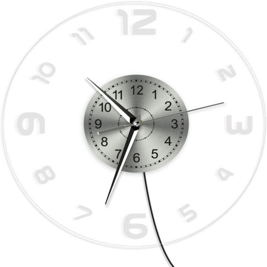 Modern arabic numerals illuminated led wall clock