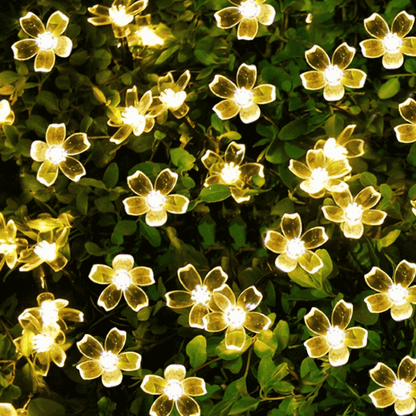 Cherry sakura blossom flower string lights