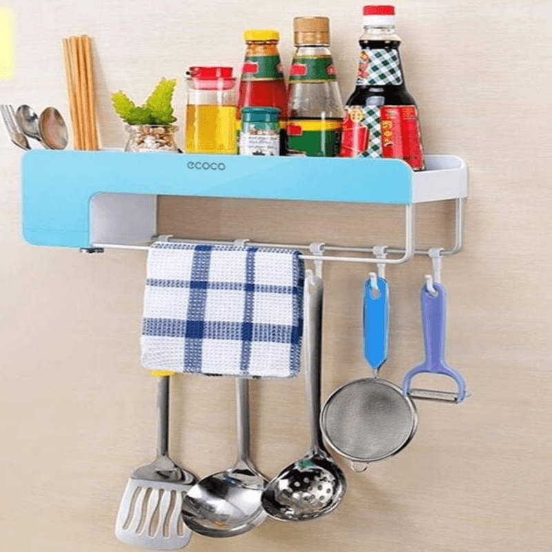 Room kitchen bathroom organizer storage rack wall holder