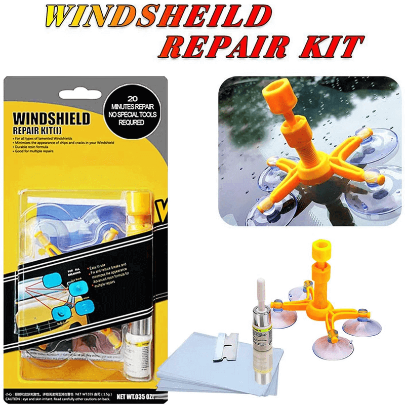 Windshield repair kit