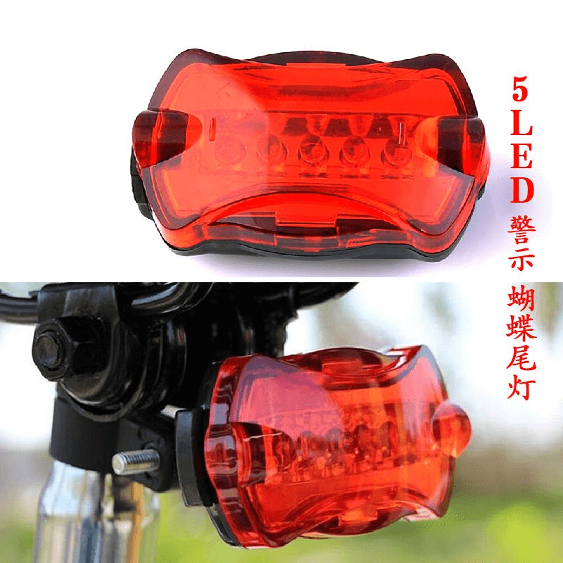 5 led rear tail bicycle back light