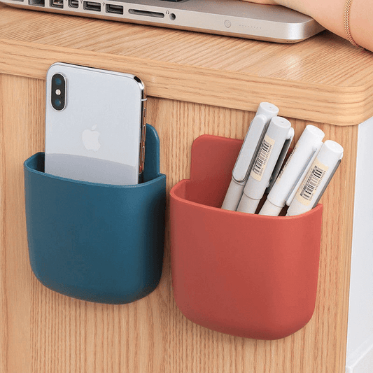 Wall-mounted punch-free storage box 