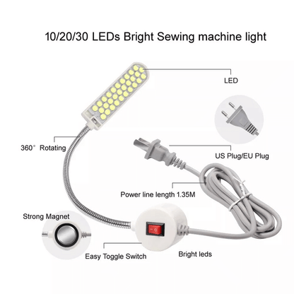 Led sewing machine light