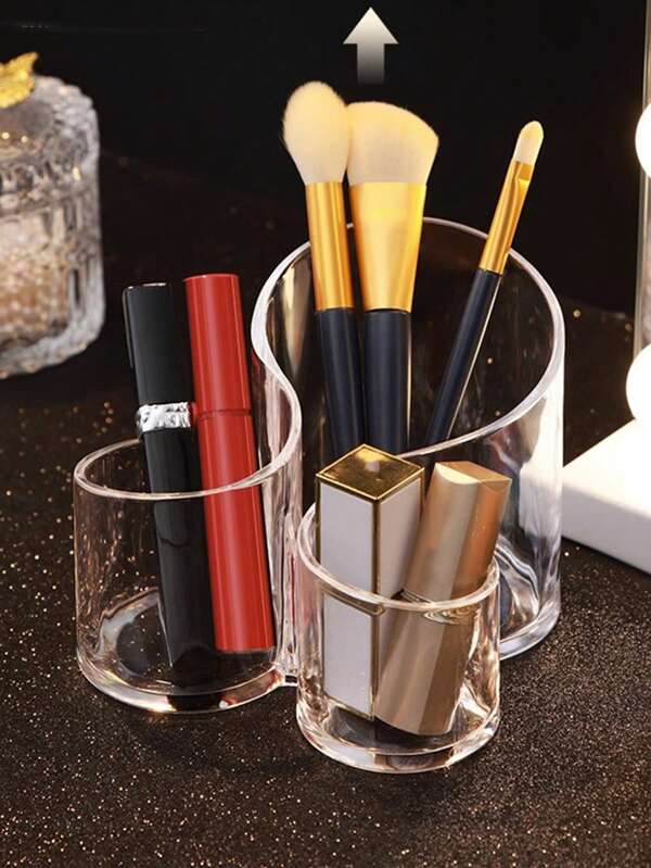 Acrylic cosmetic organizer grid box