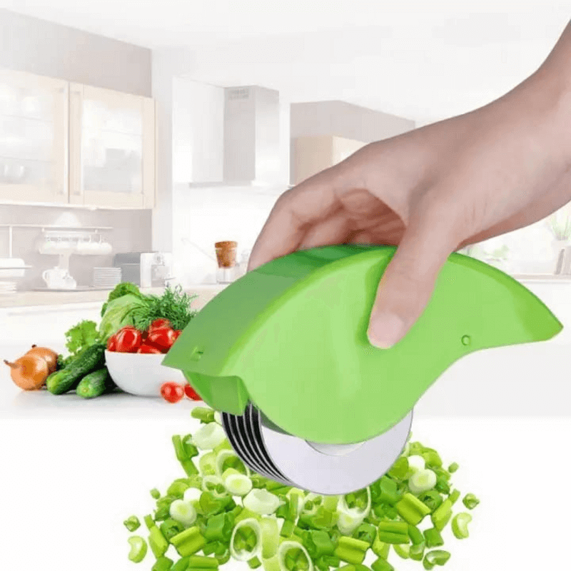 Rolling mincer herbal manual hand scallion cutter slicers