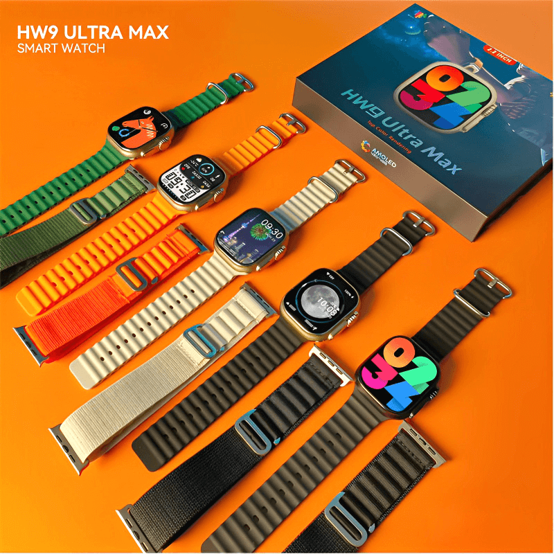 Hw9 ultra max 2.2 inch amoled screen display series 8 smart watch