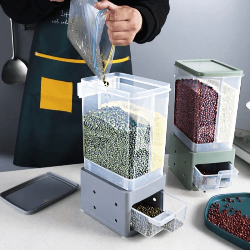 3kg 2 partition cereal dispenser