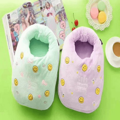 Electric foot warm heating slippers