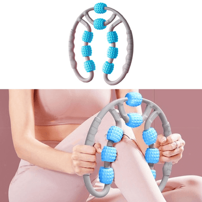 U shape massage roller with 8 wheels