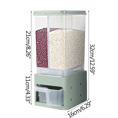 3kg 2 partition cereal dispenser