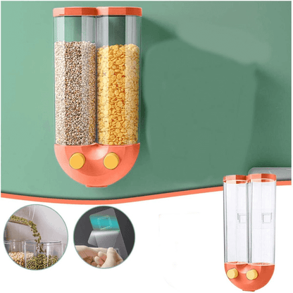 2 partition u-shape 2.5l cereal dispenser