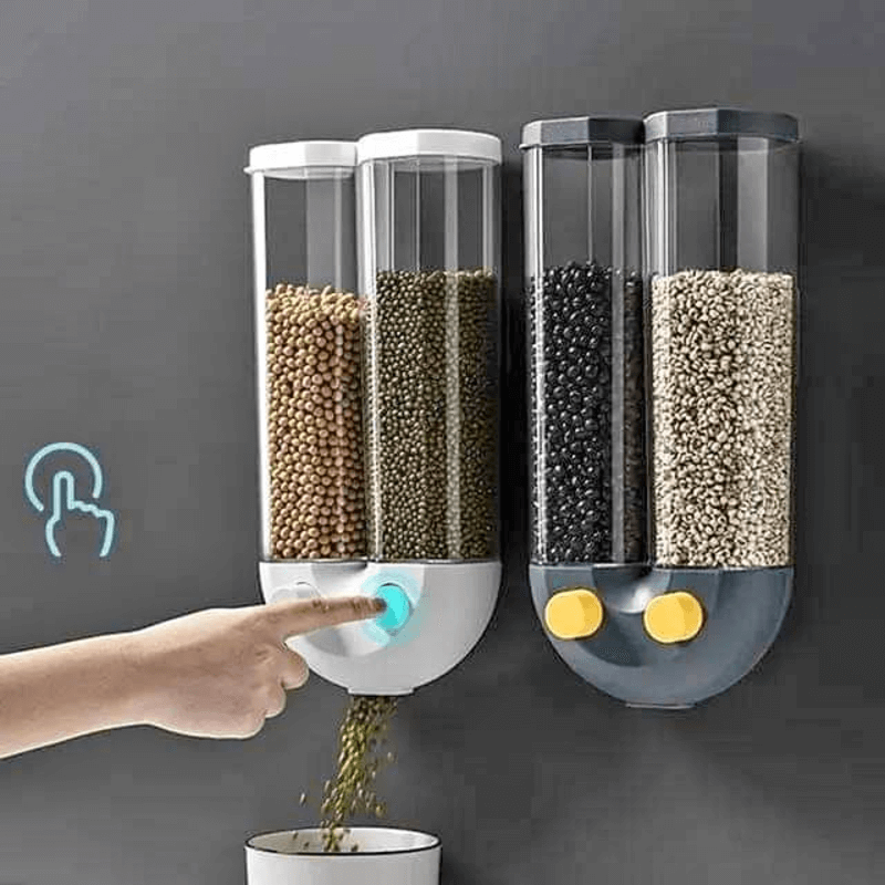 2 partition u-shape 2.5l cereal dispenser