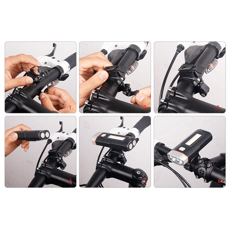 Rechargeable t6 waterproof led bicycle head light