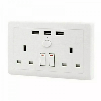 Wall socket with usb port