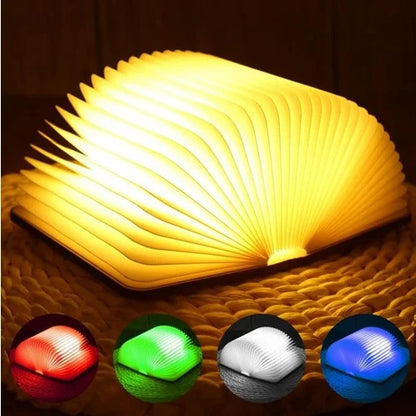 Book shaped led night light large