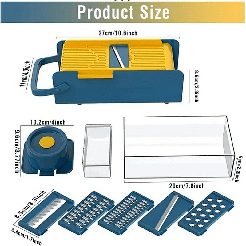 6 in 1 multifunctional vegetable cutter slicer