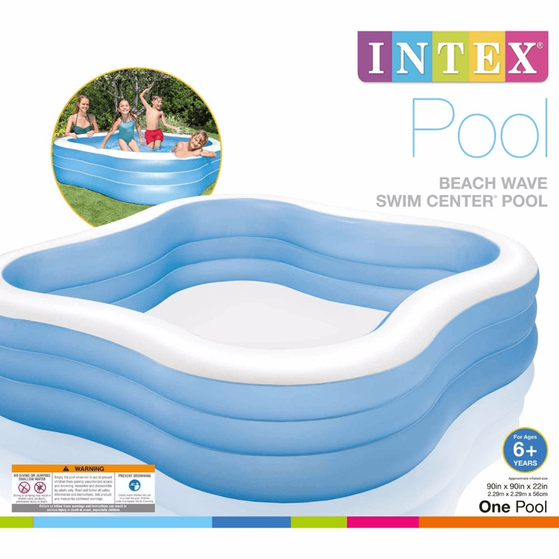 90″ x 90″ x 22″ family inflatable swimming pool