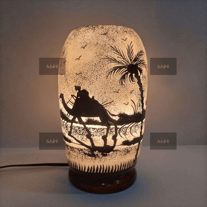 Camel skin lamp