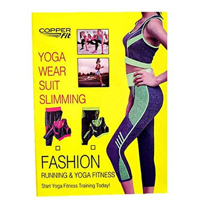 Copper fit yoga wear suit slimming